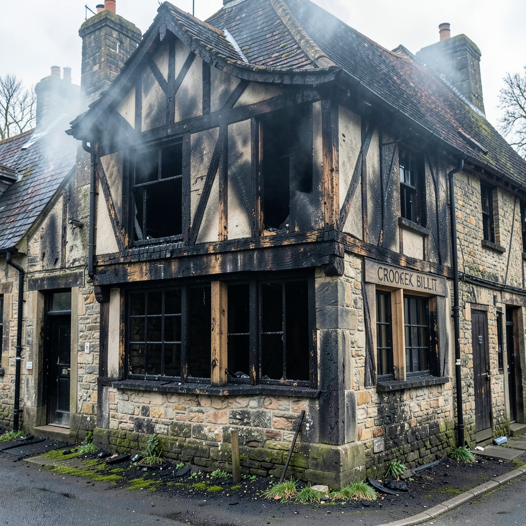 The Crooked Billet pub in Stoke Row to take over a year to restore after fire